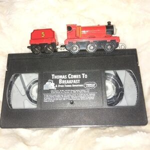 Thomas Comes to Breakfast VHS/Toy